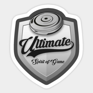 Ultimate Frisbee Shield of Spirit Sticker